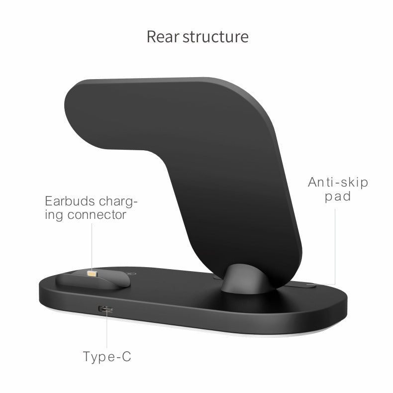 3-in-1 Magnetic Wireless Charging Station – For iPhone, Apple Watch & AirPods